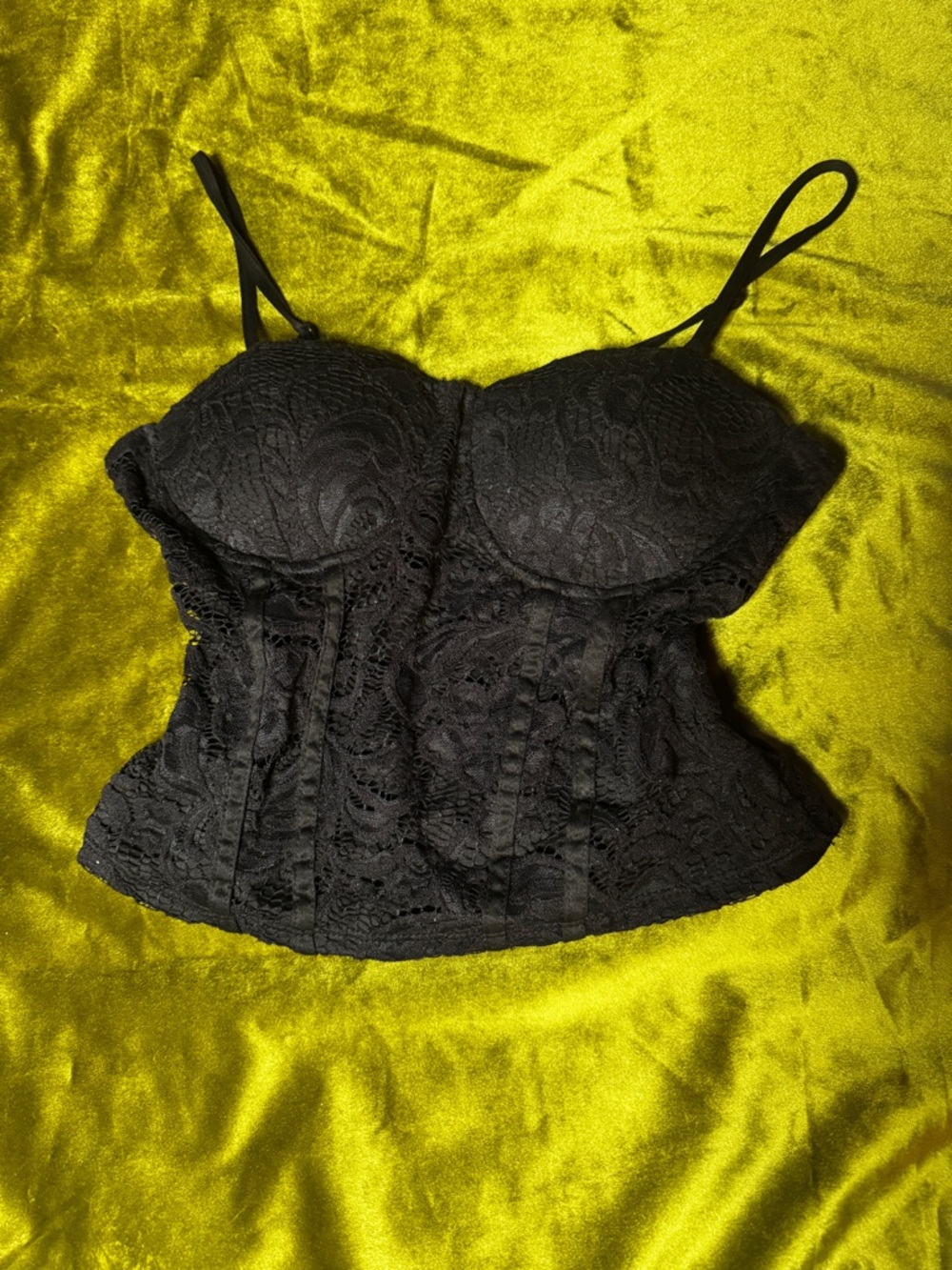 Almost Famous Black Lace Bustier Camisole